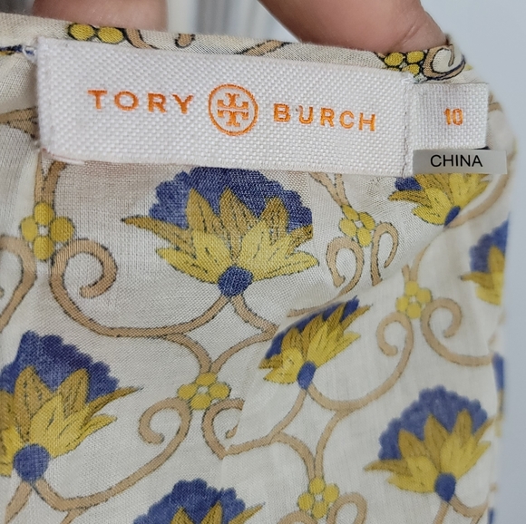 Tory Burch Size 10 long sleeve blouse - Picture 12 of 12